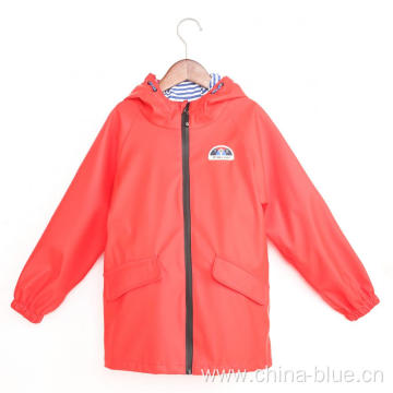 Kids rain coated jacket